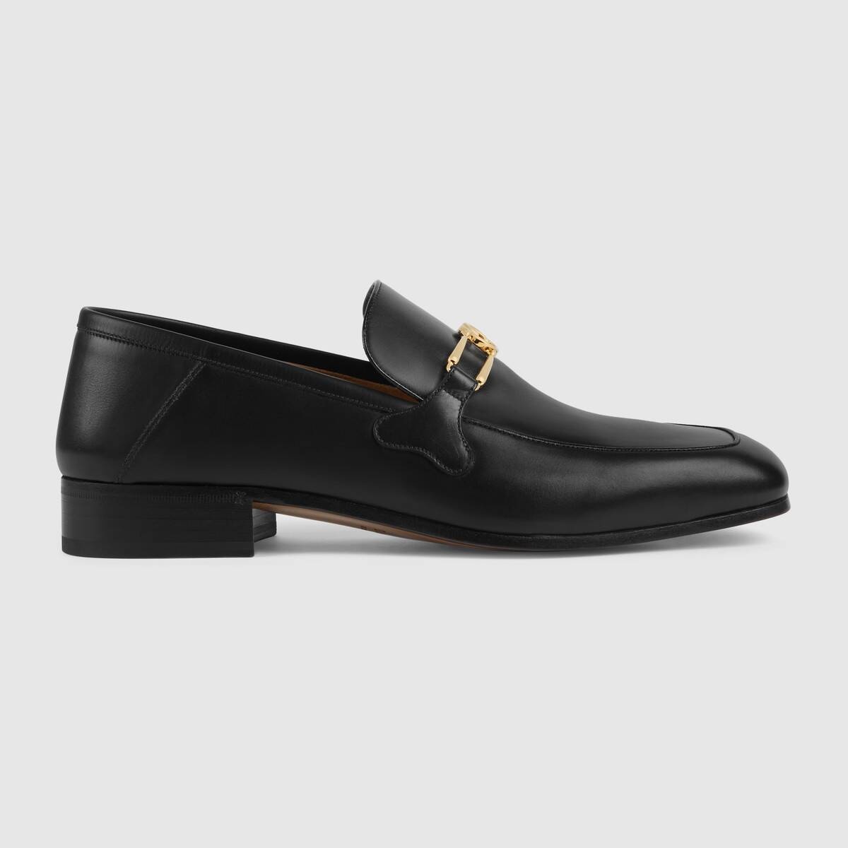 Leather loafer with Interlocking G - 6