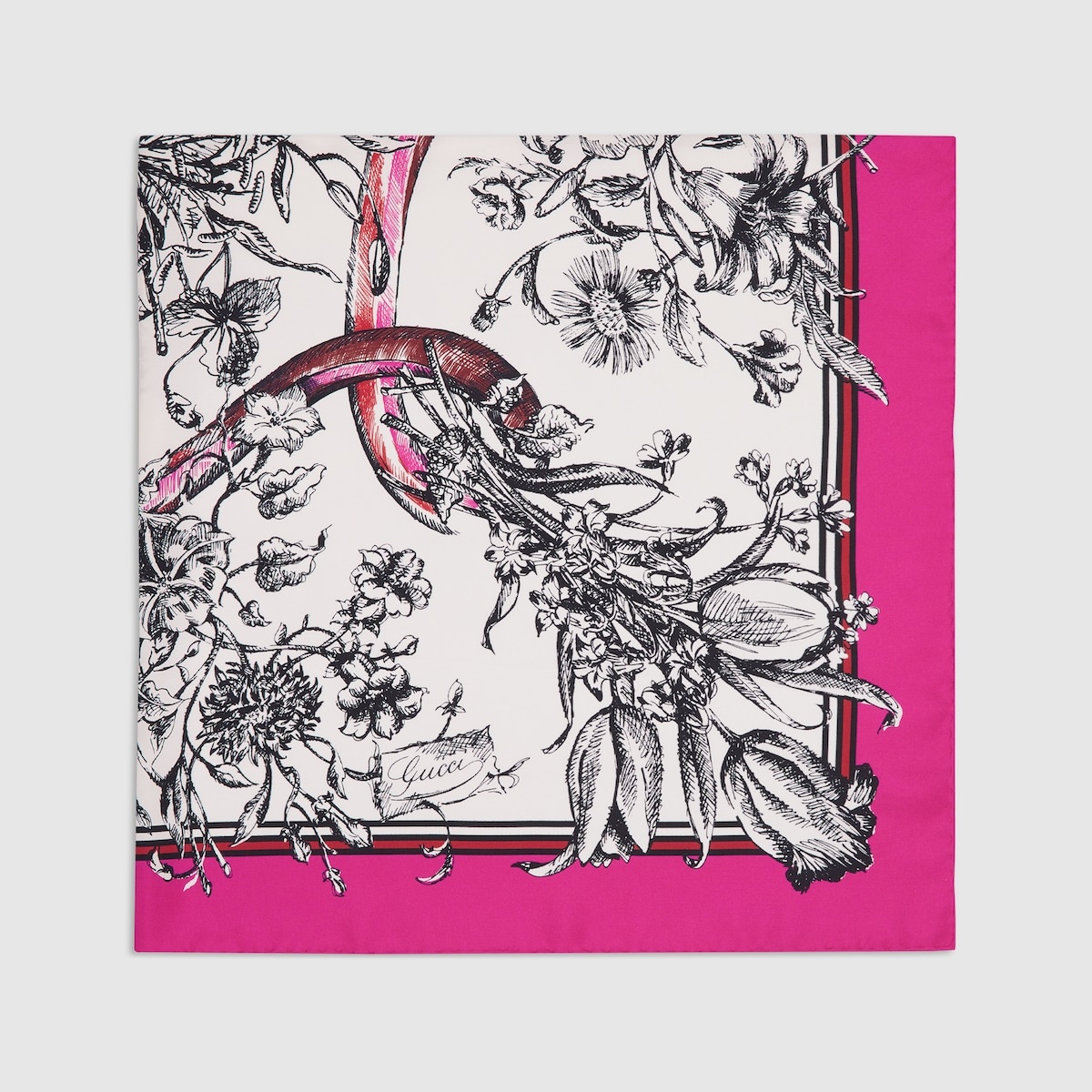 Printed silk carré - 2