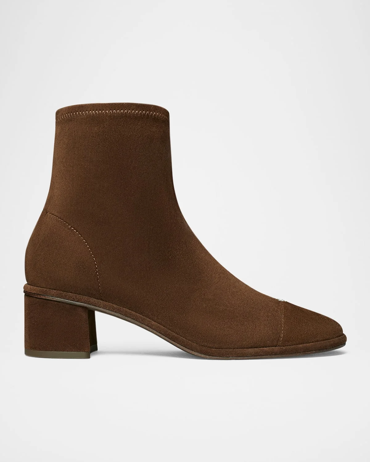 Cap-Toe Suede Ankle Boots - 1