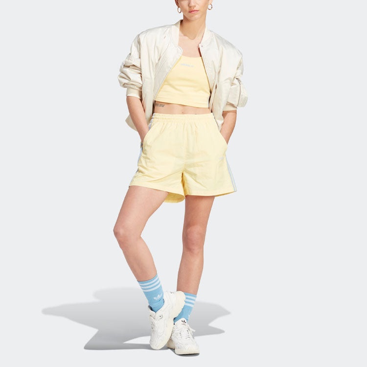 (WMNS) adidas Island Club Shorts 'Yellow' IT8162 - 2