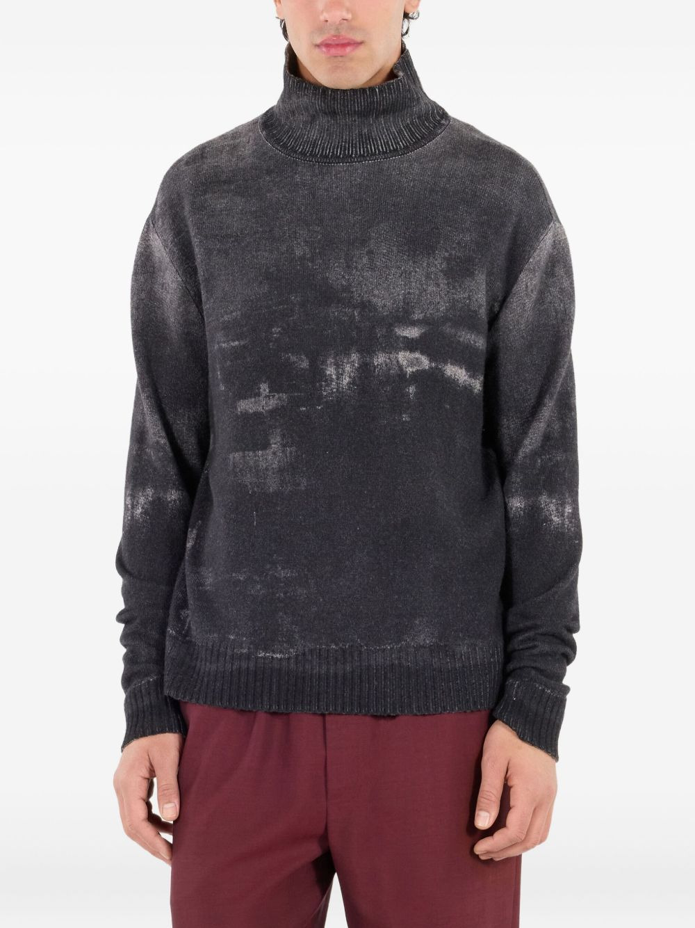 turtleneck wool sweater - 3
