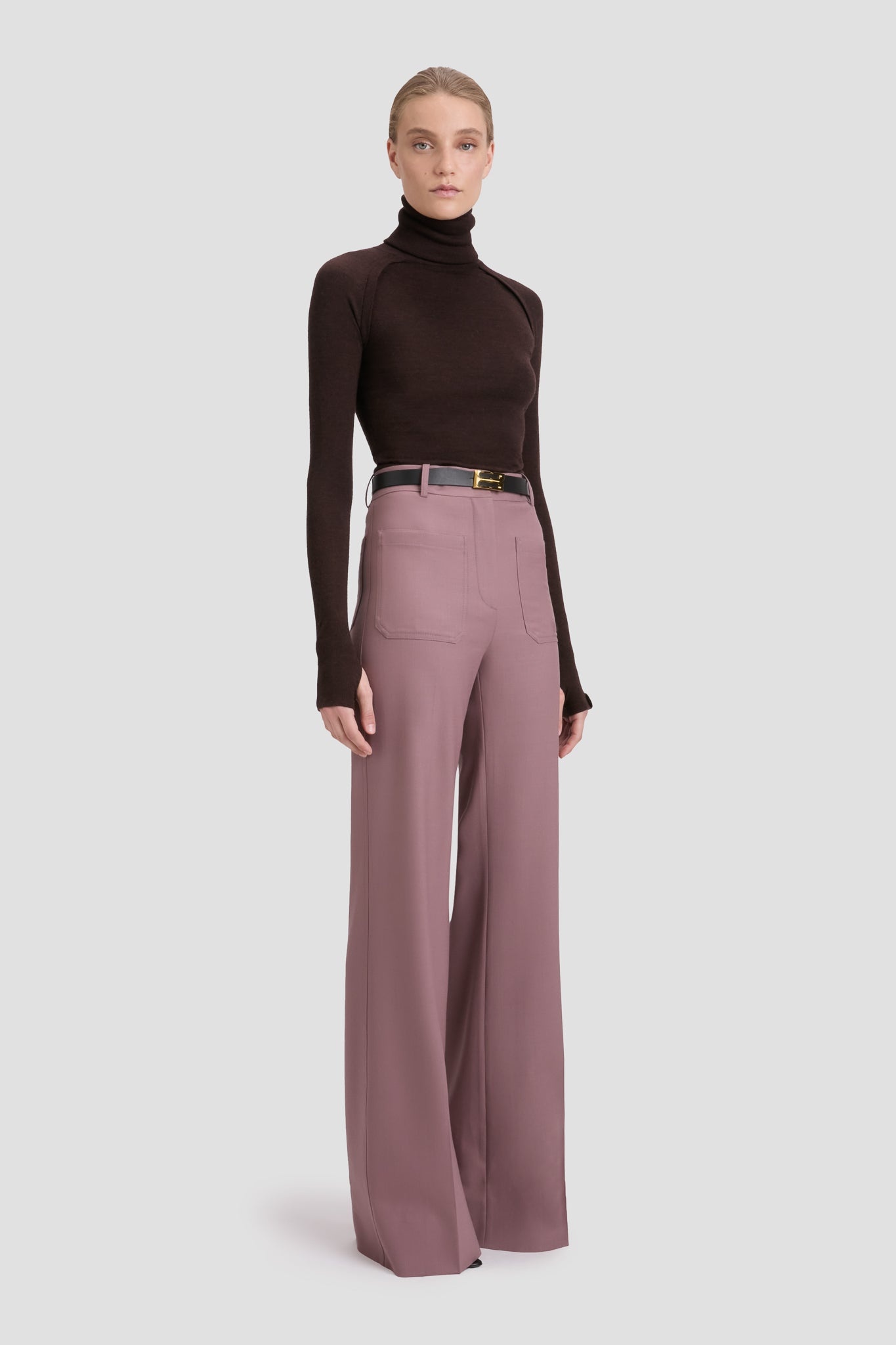 Alina Trouser In Mauve - 3