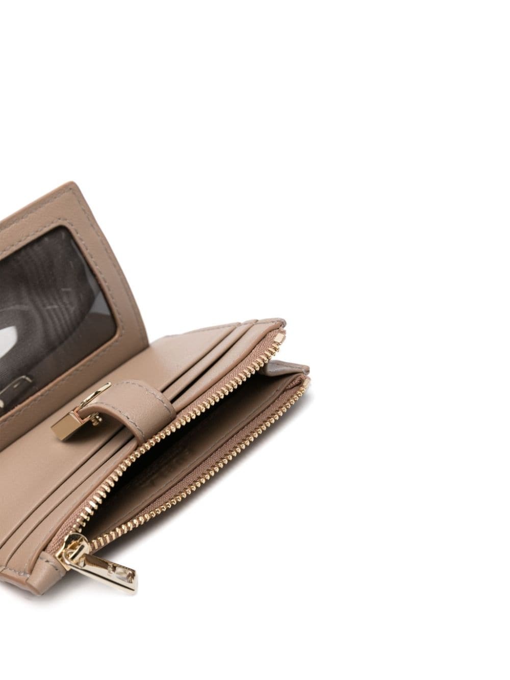 logo-plaque leather wallet - 3