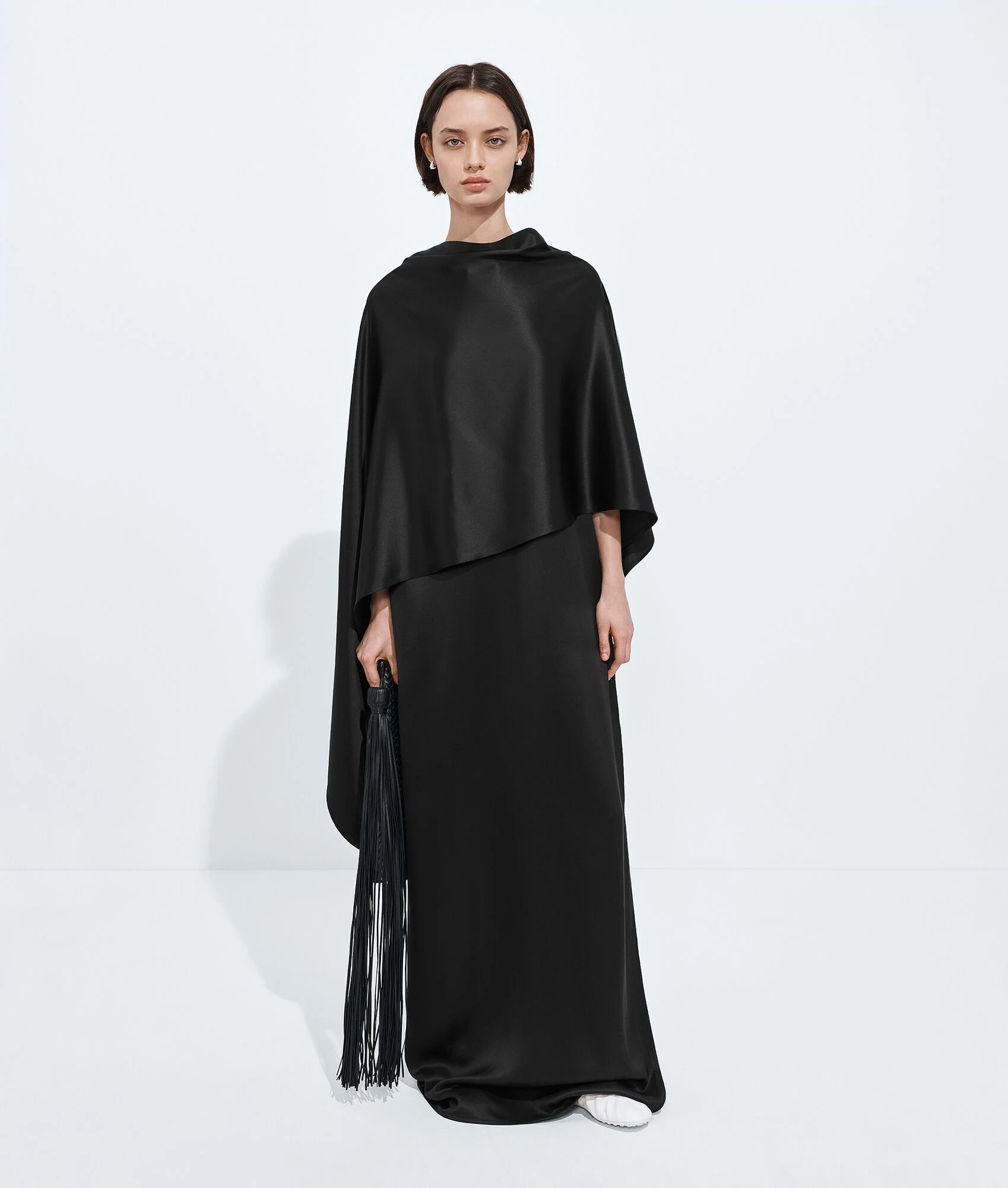 Fluid Silk Satin Dress - 1