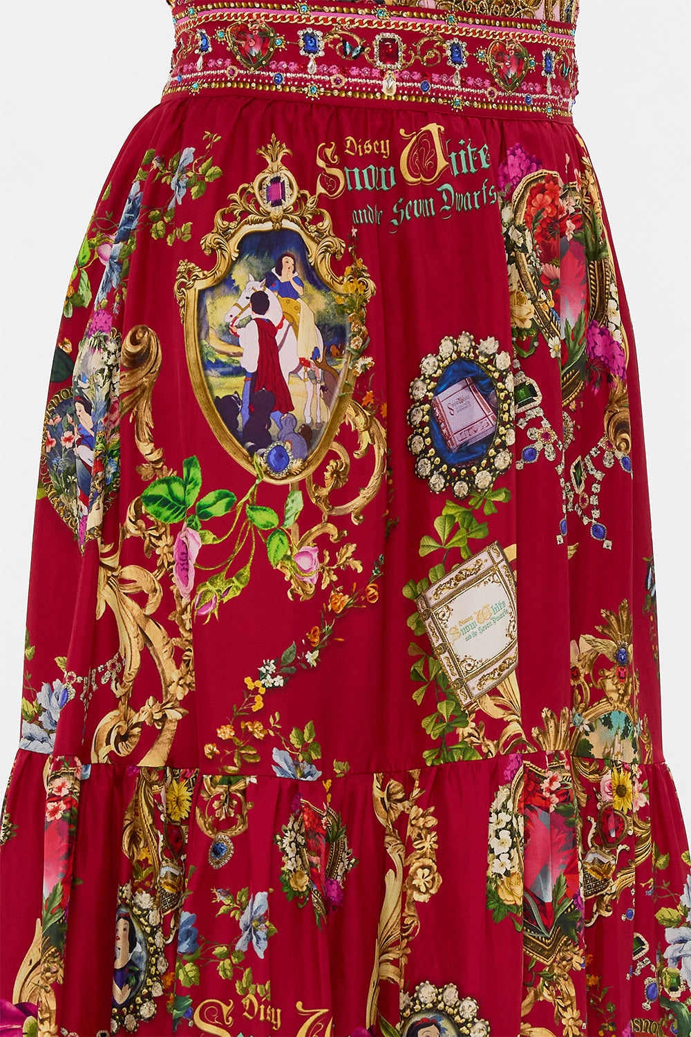 HIGH WAISTED TIERED SKIRT JUST ONE BITE SNOW WHITE - 6