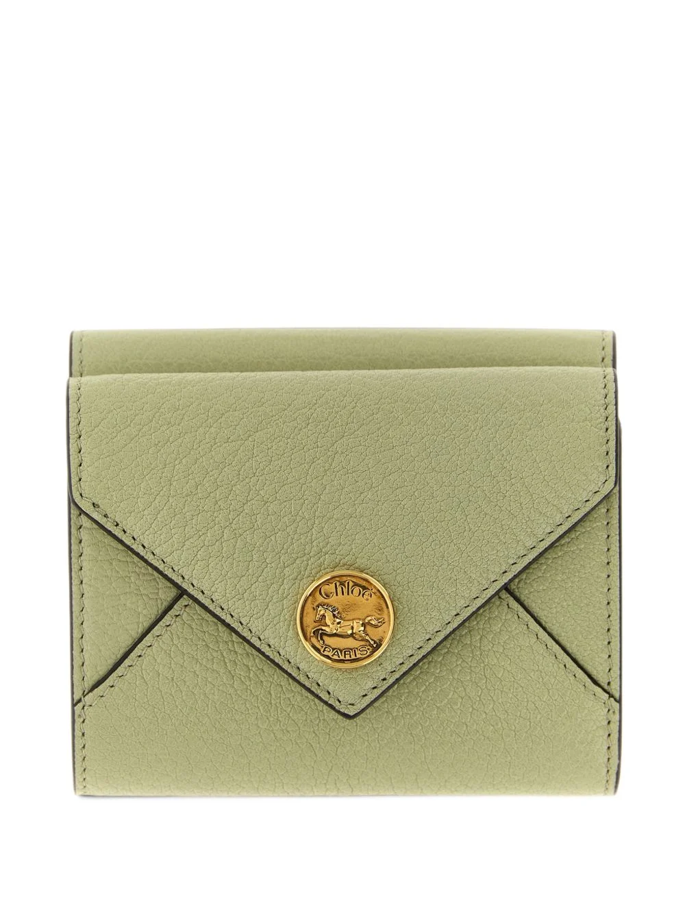 Small Envelope tri-fold in grained leather - 1