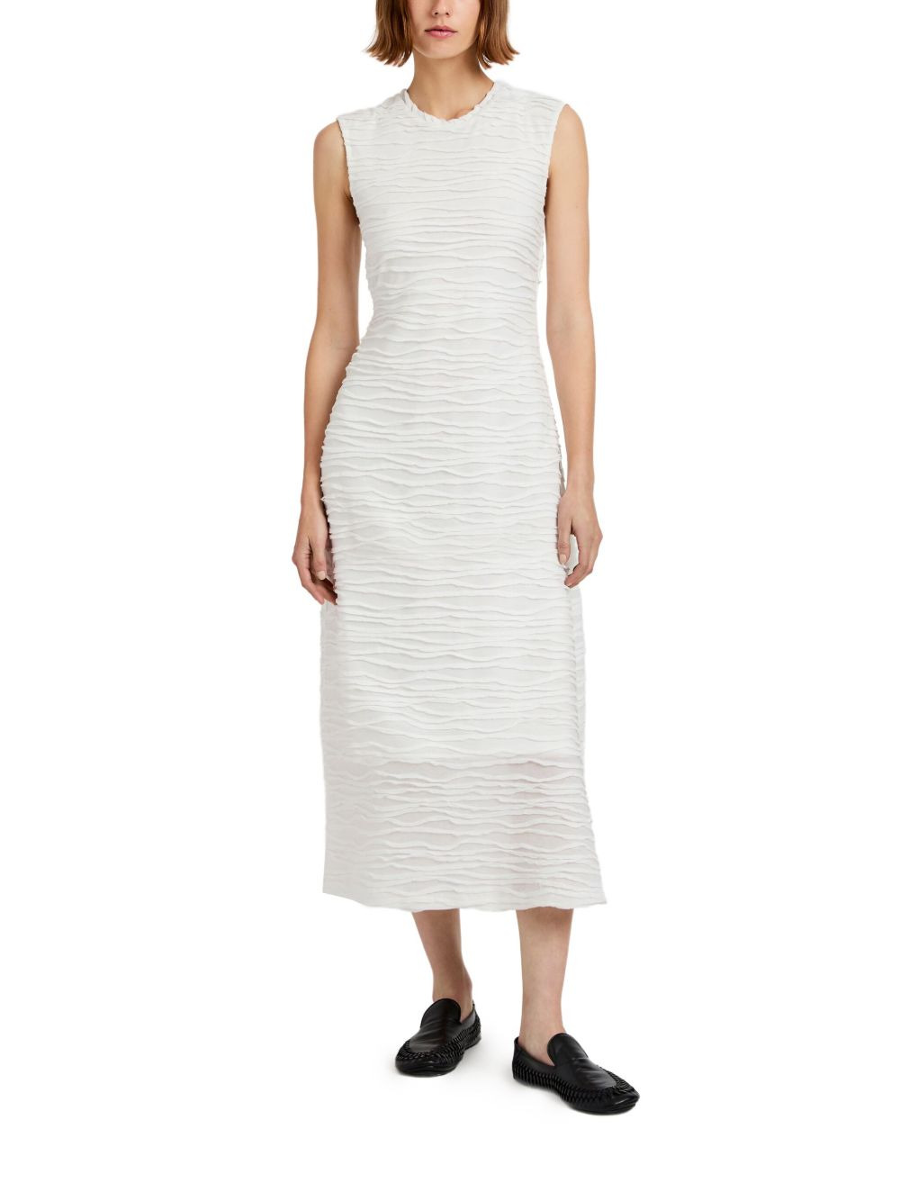 Laura textured sleeveless midi dress - 2