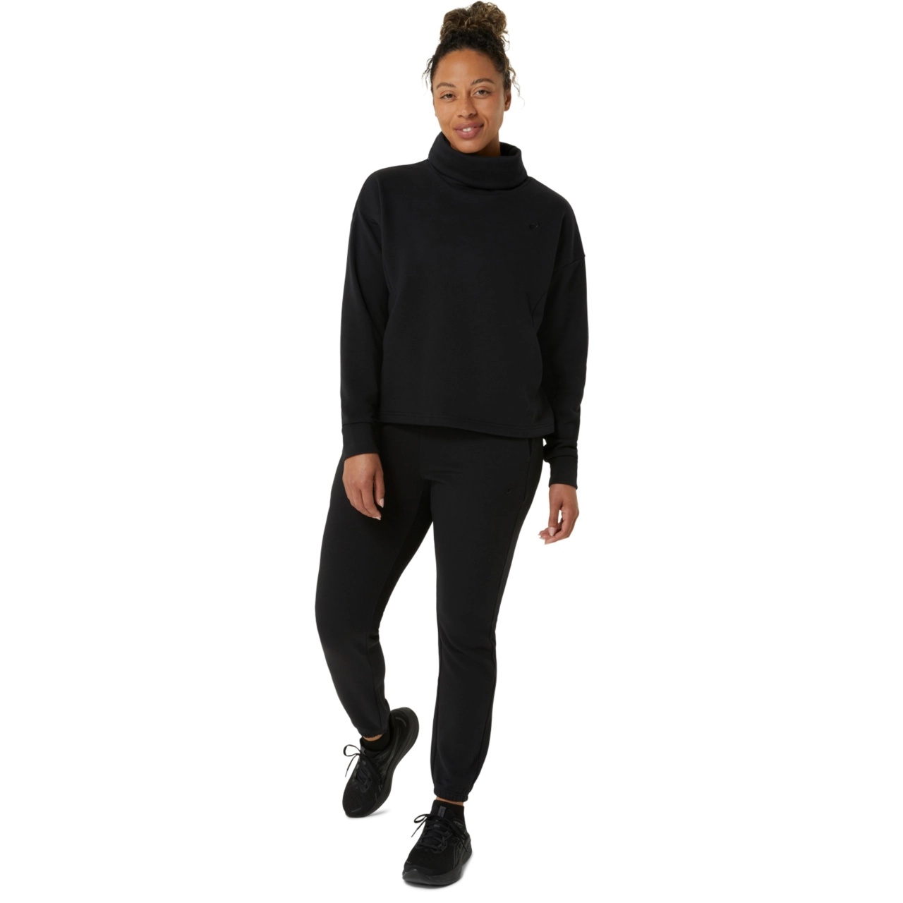 FRENCH TERRY HIGH NECK TOP - 7