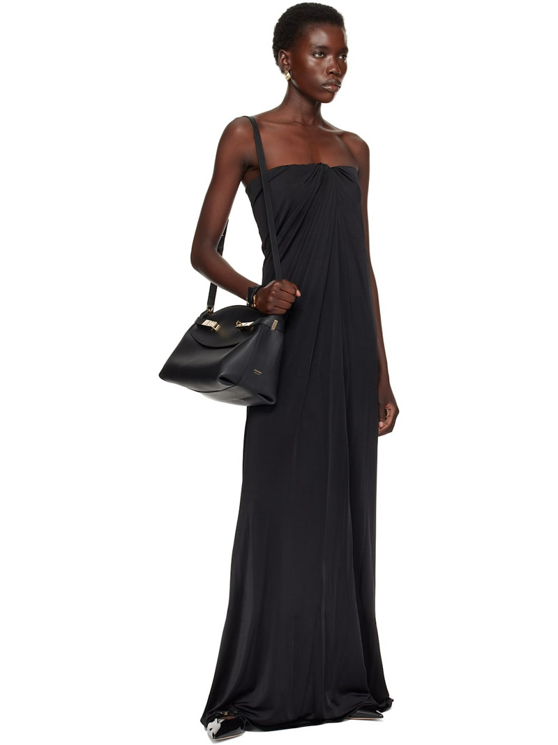 FERRAGAMO Black Giulye Mini Bow Slippers outlook