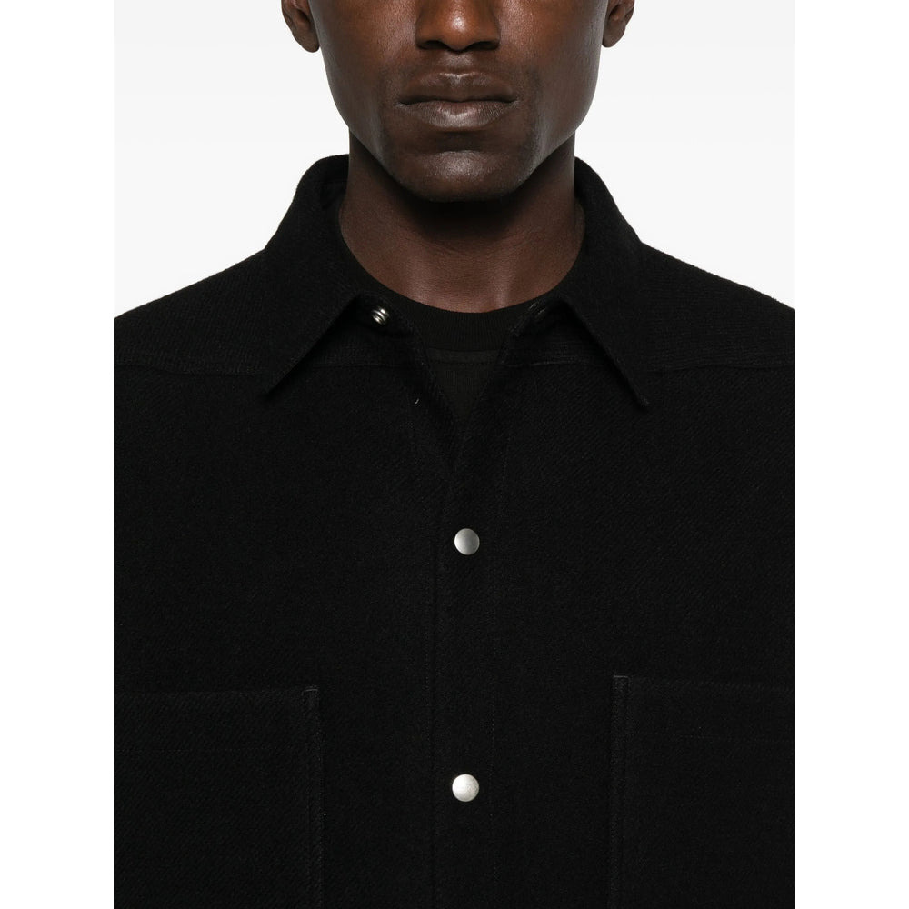 Rick Owens Black Jackets - Shirt Jackets Men - 2