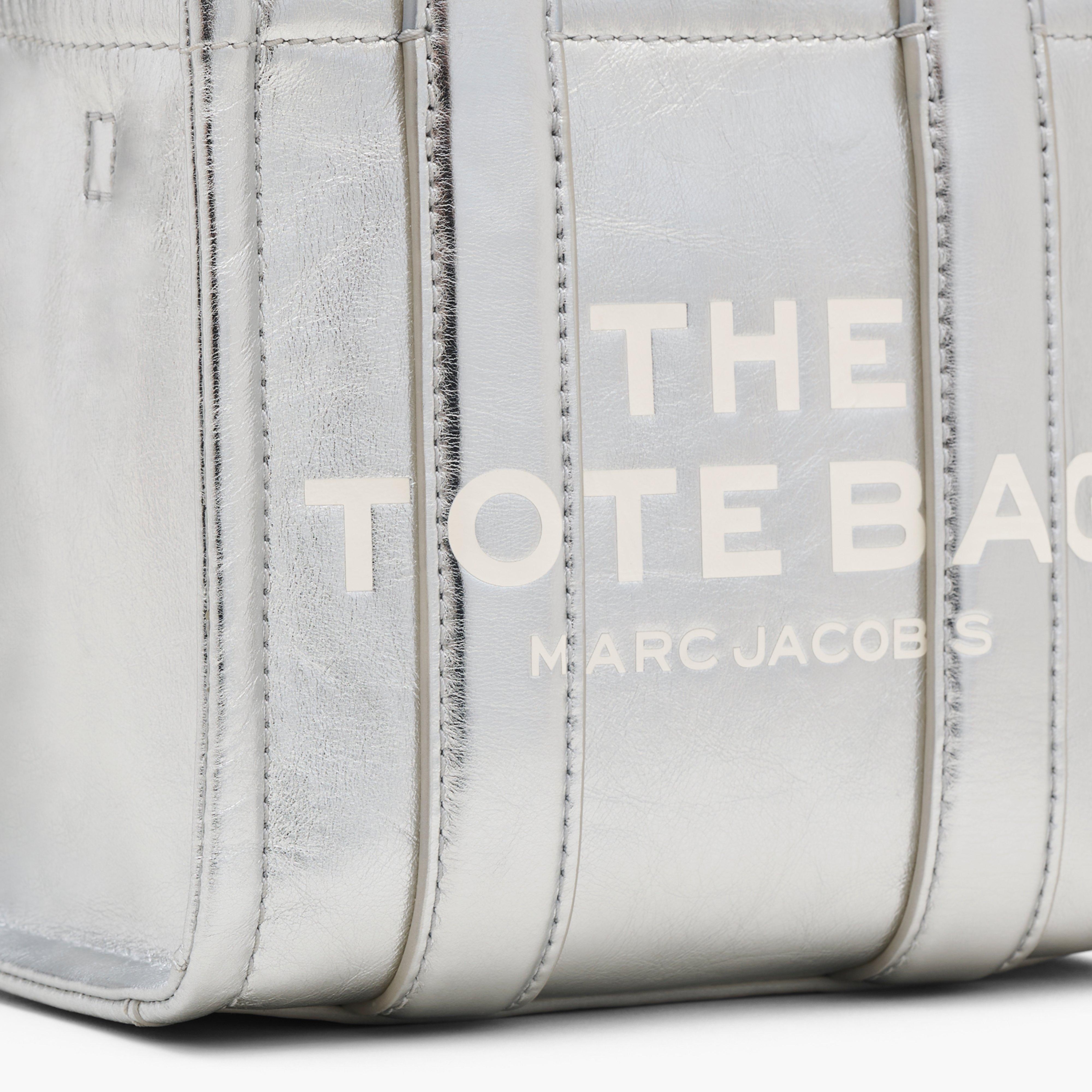 THE METALLIC LEATHER CROSSBODY TOTE BAG - 5
