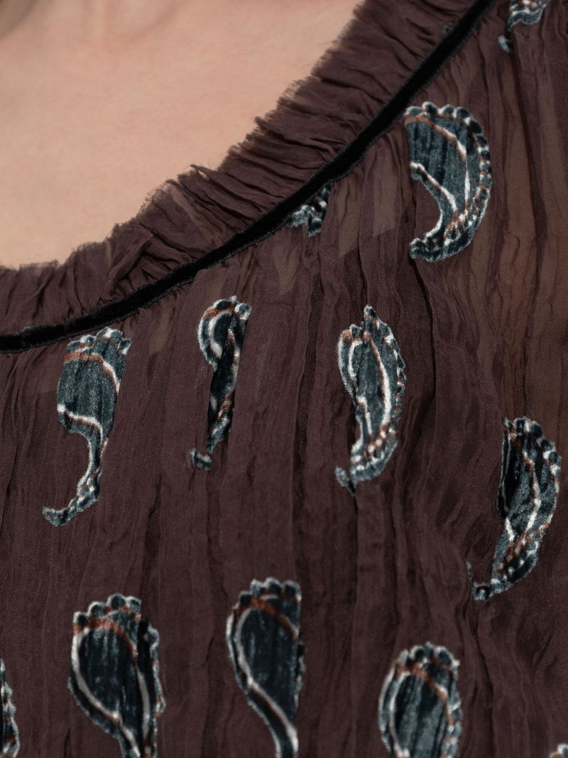 paisley-print midi dress 5