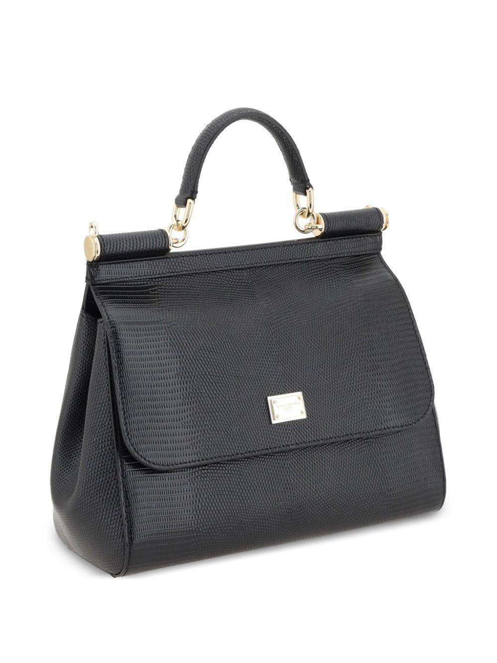 medium Black Sicily shoulder bag - 3
