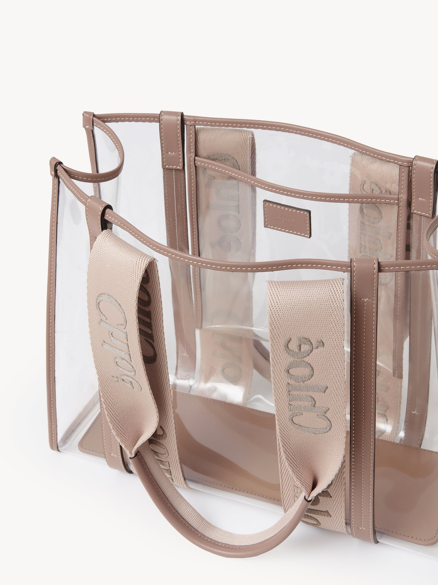 WOODY TOTE BAG IN JELLY & LEATHER - 4
