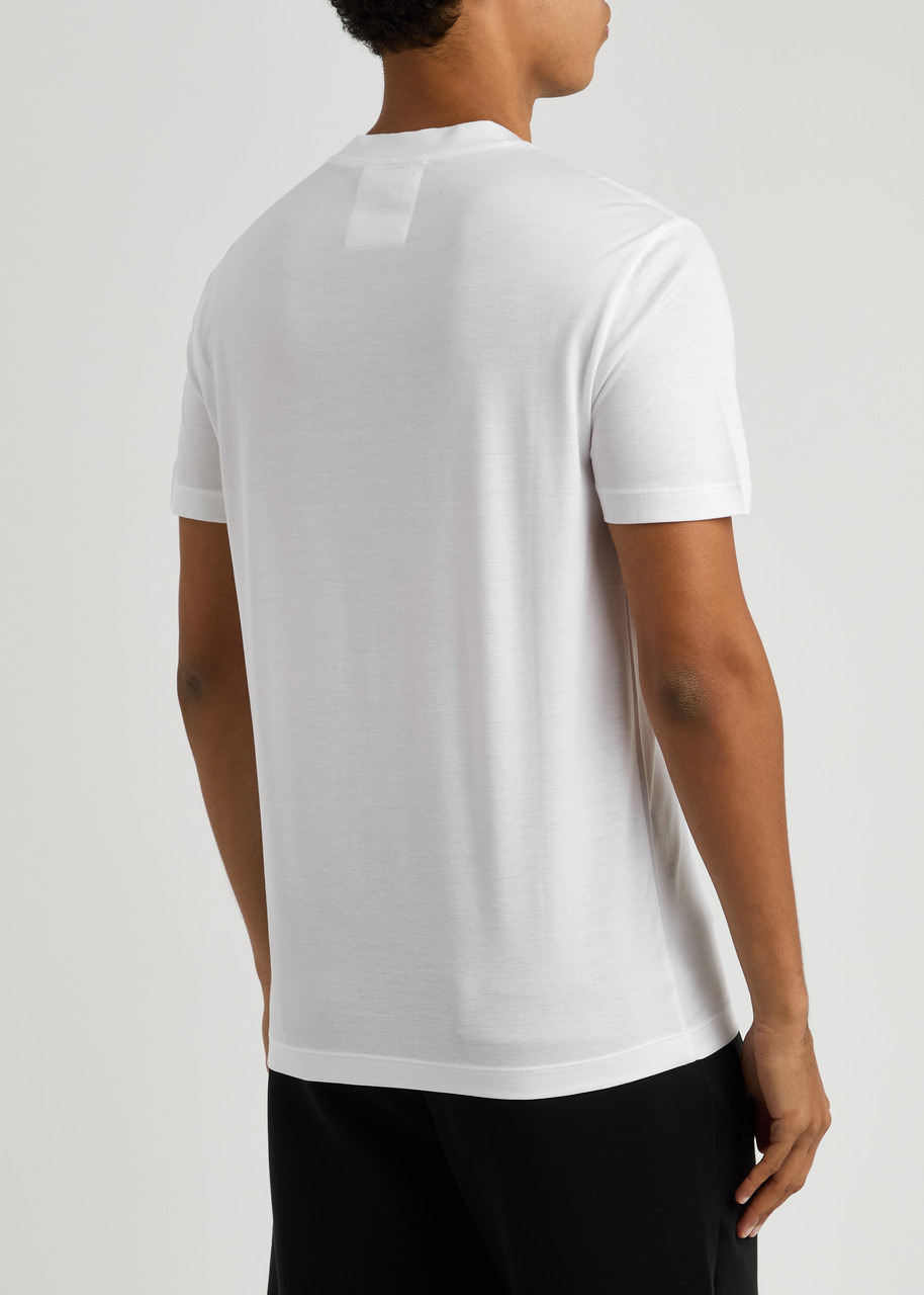 Emporio Armani Logo-print Stretch-jersey T-shirt - 3