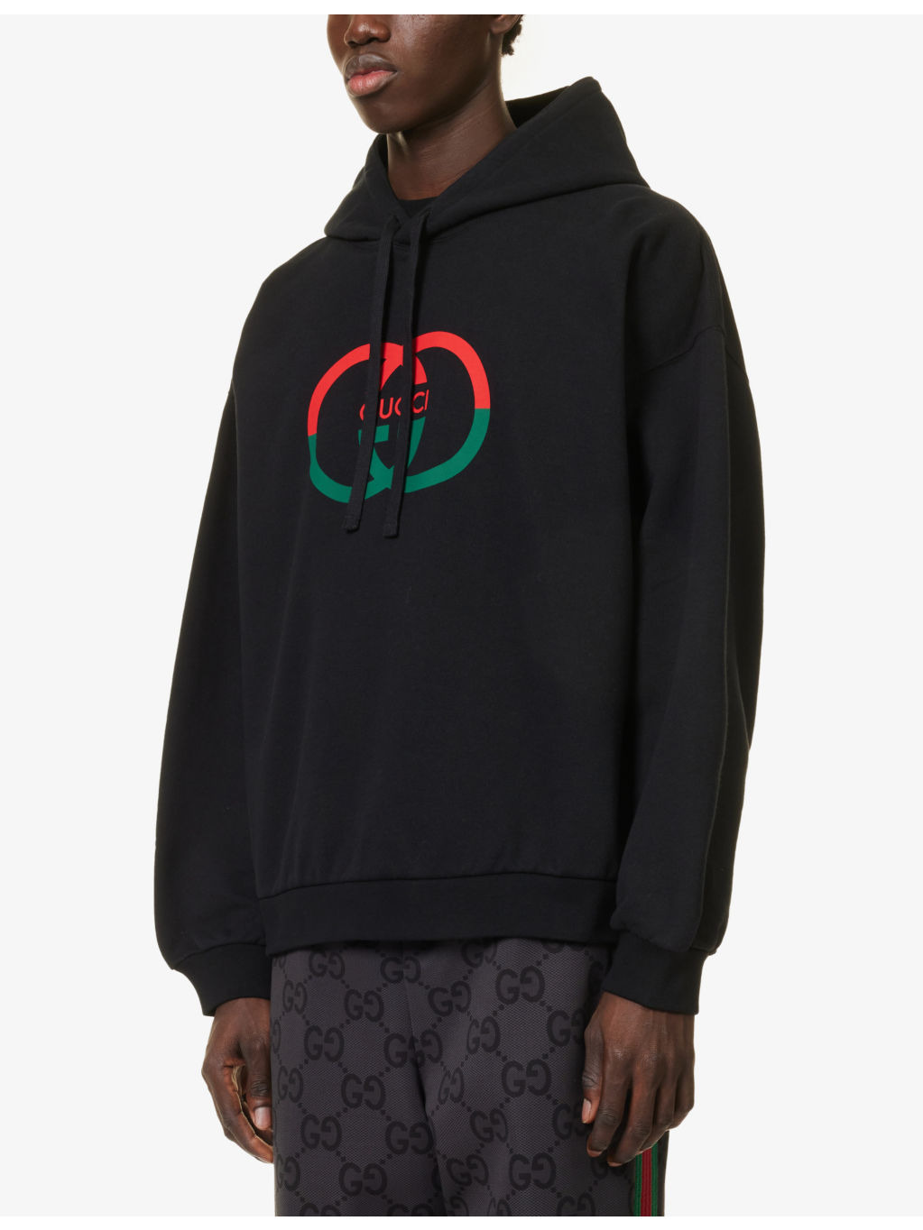 Logo-print relaxed-fit cotton-jersey hoody - 3