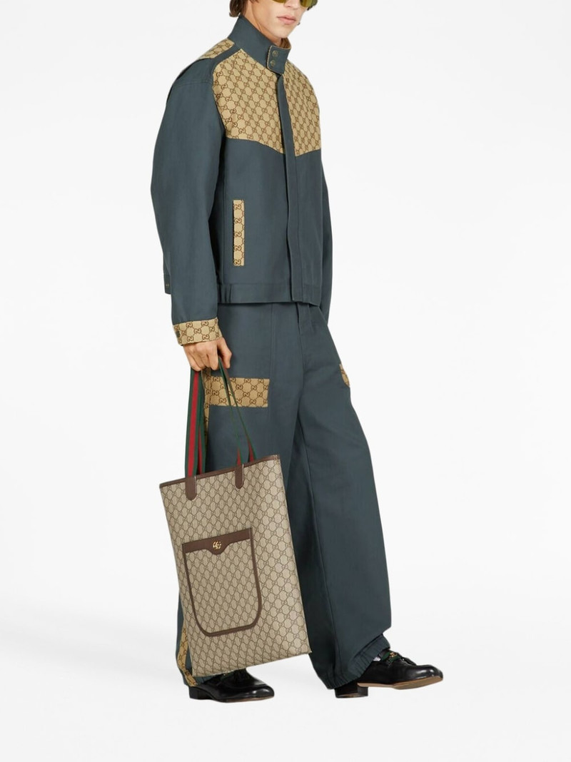 GUCCI GG canvas print jacket outlook