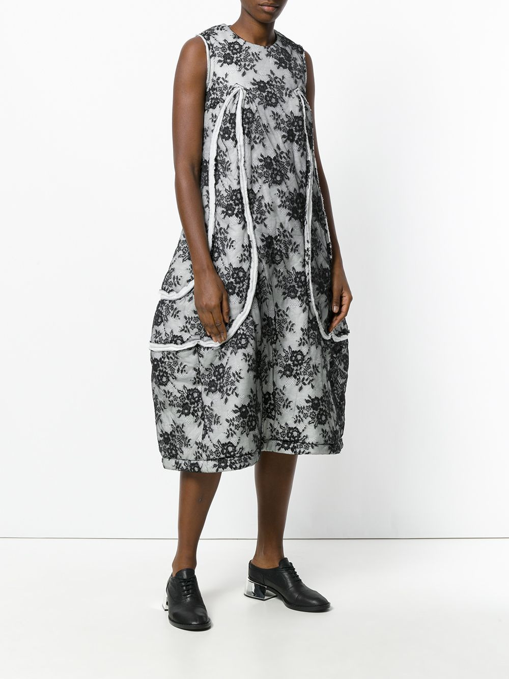 floral flared dress - 3