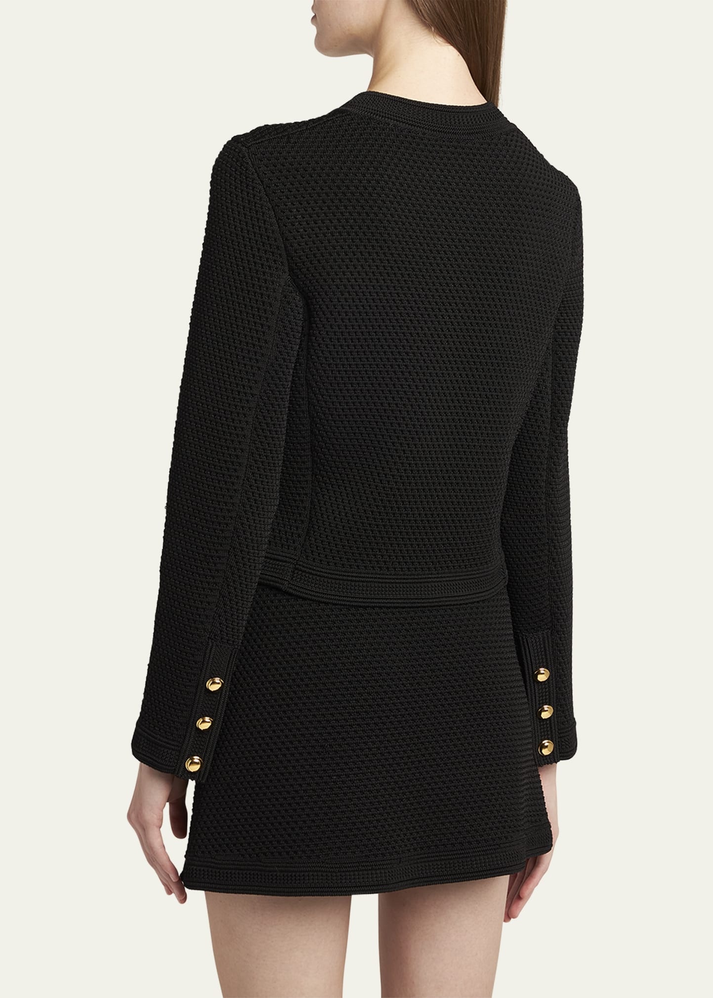 Single-Breasted Cardigan Jacket - 3