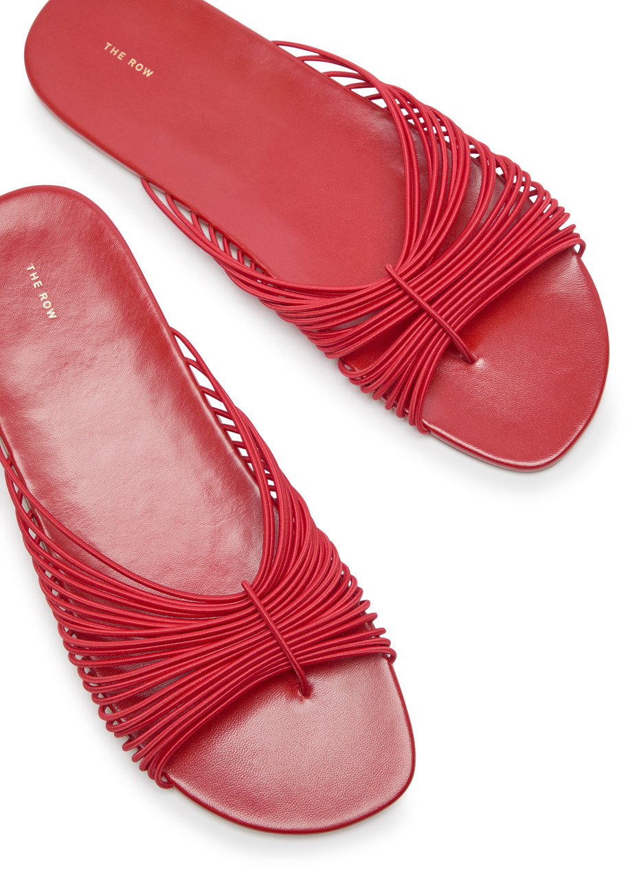 The Row Sara Leather Thong Sliders - 3