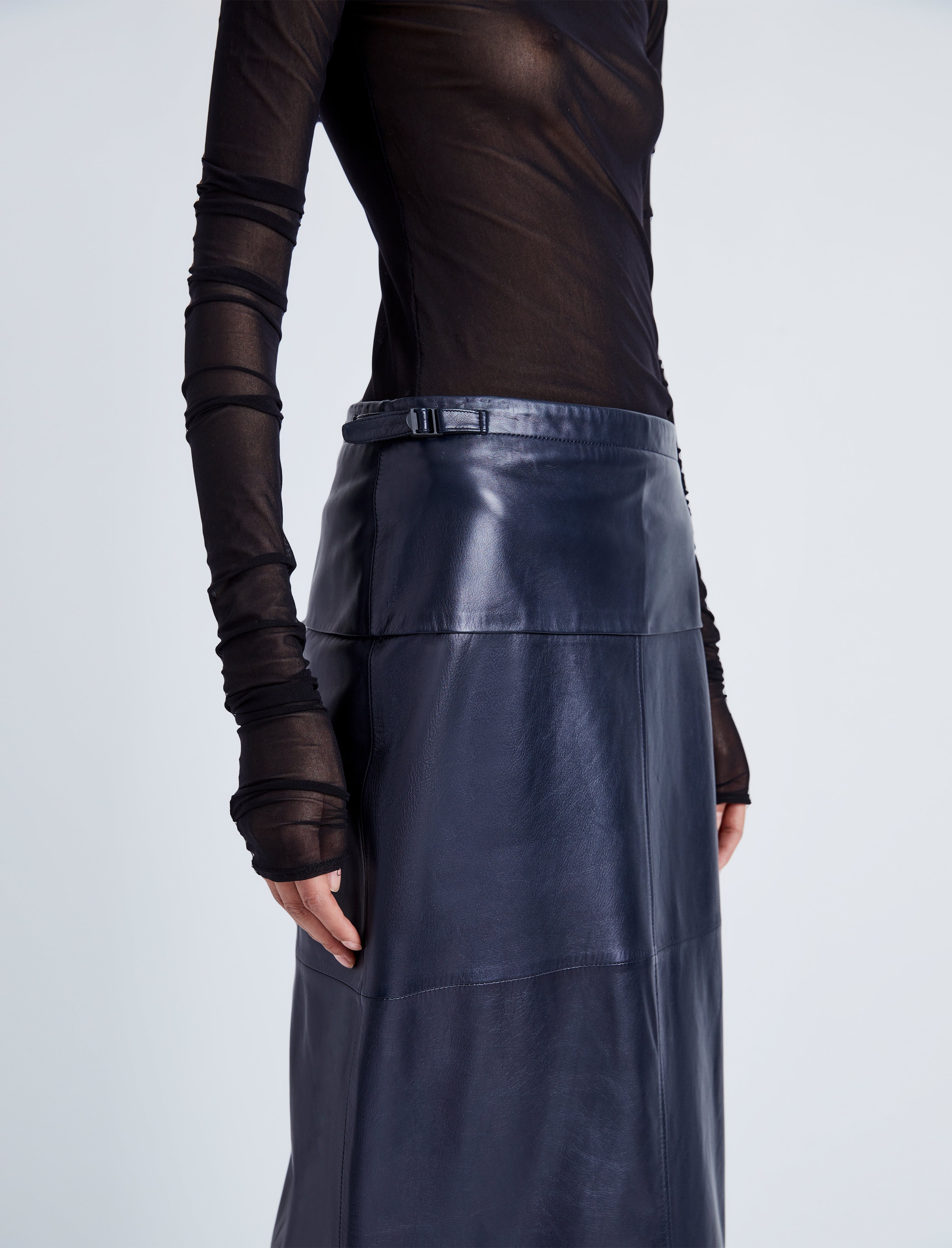 Adriana Skirt in Paper Leather - 5