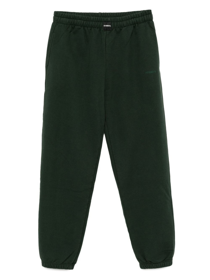 embroidered-logo trousers 1