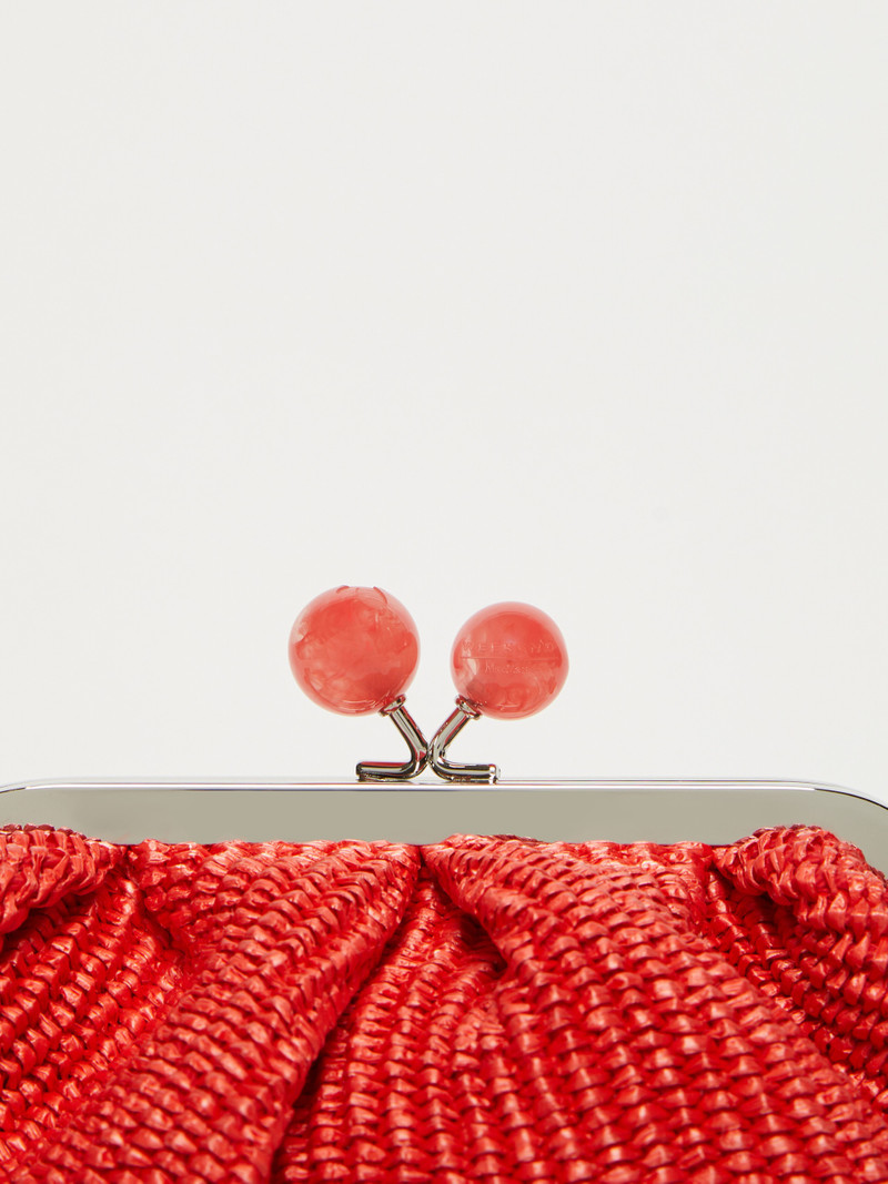 PALMAS Small raffia-effect Pasticcino Bag 6