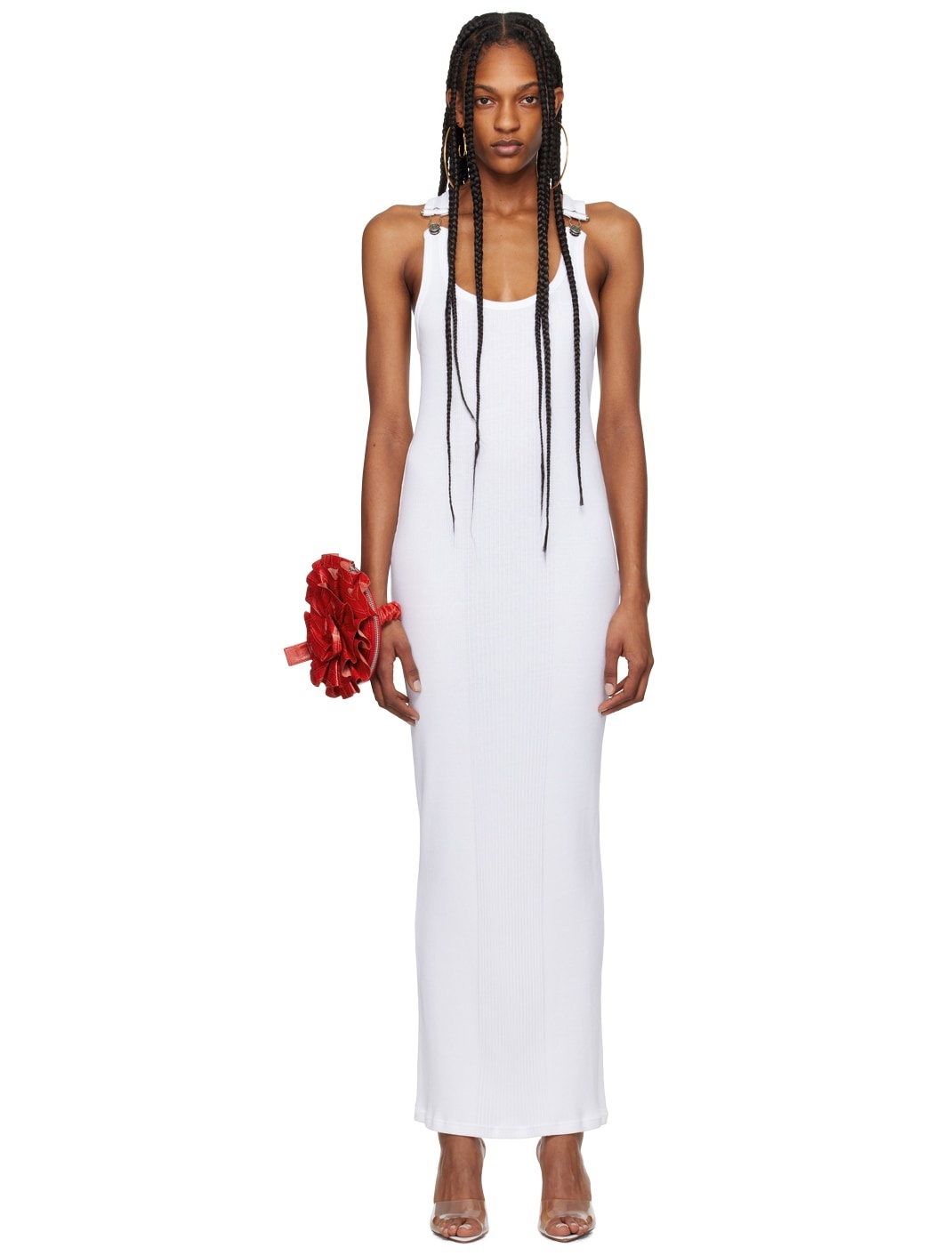 White 'The Strapped' Maxi Dress - 1