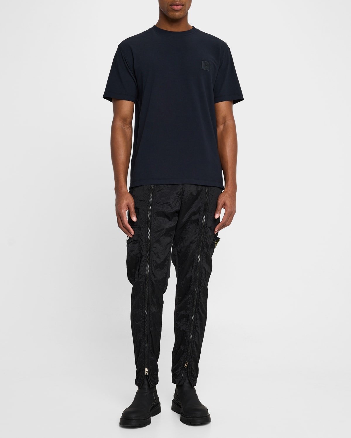 STONE ｜ (2100008 Crepe Cotton Jersey_Stone  Stone Island 2100008 CREPE COTTON JERSEY_STONE ISLAND GHOST