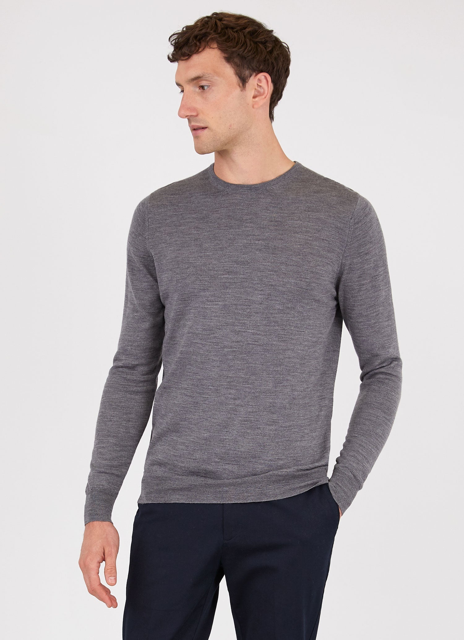 Fine Merino Wool Crew Neck - 2