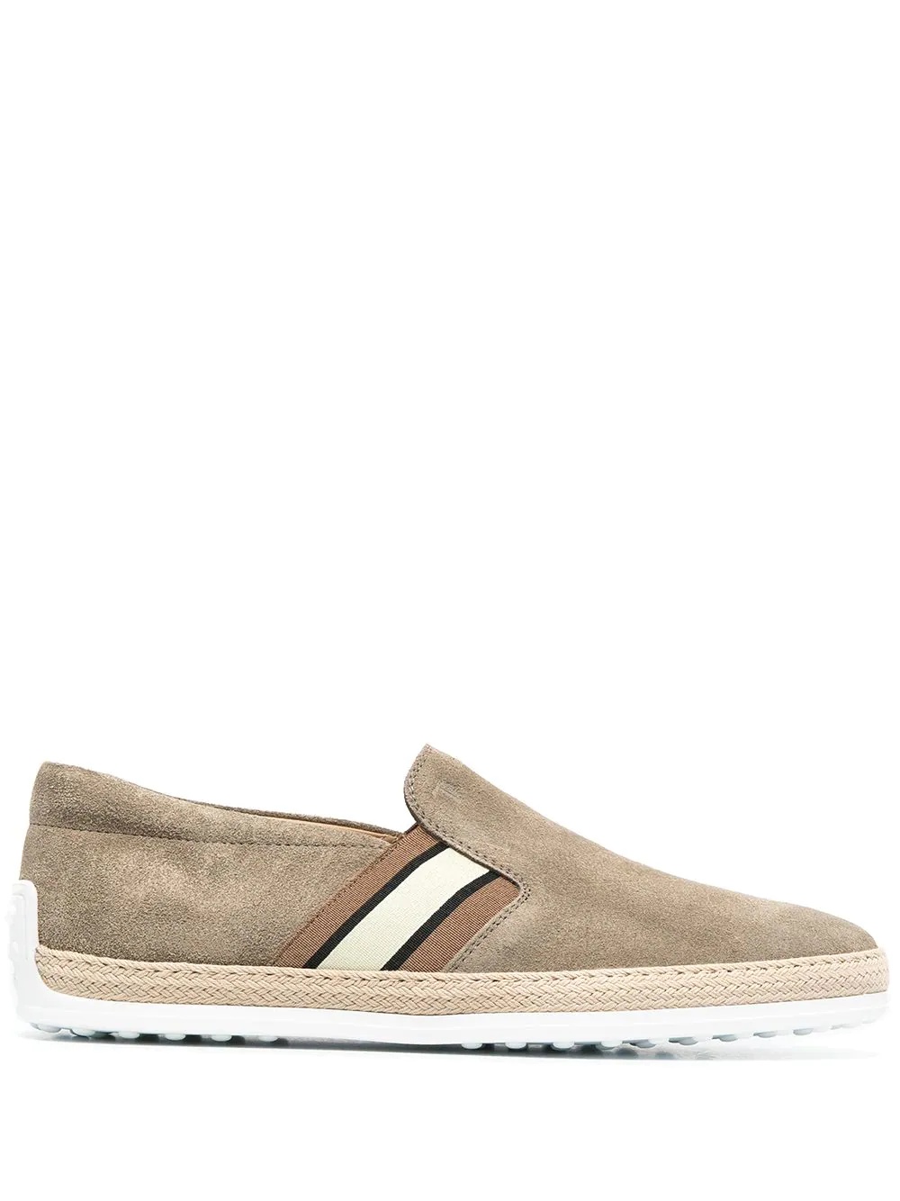 side-stripe loafers - 1