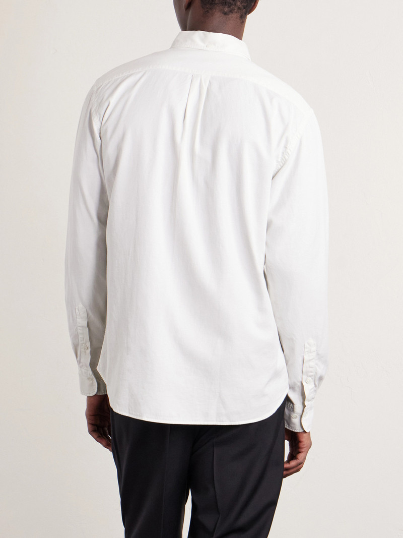 Pitt Button-Down Collar TENCEL™ Lyocell, Cotton and Linen-Blend Shirt 4