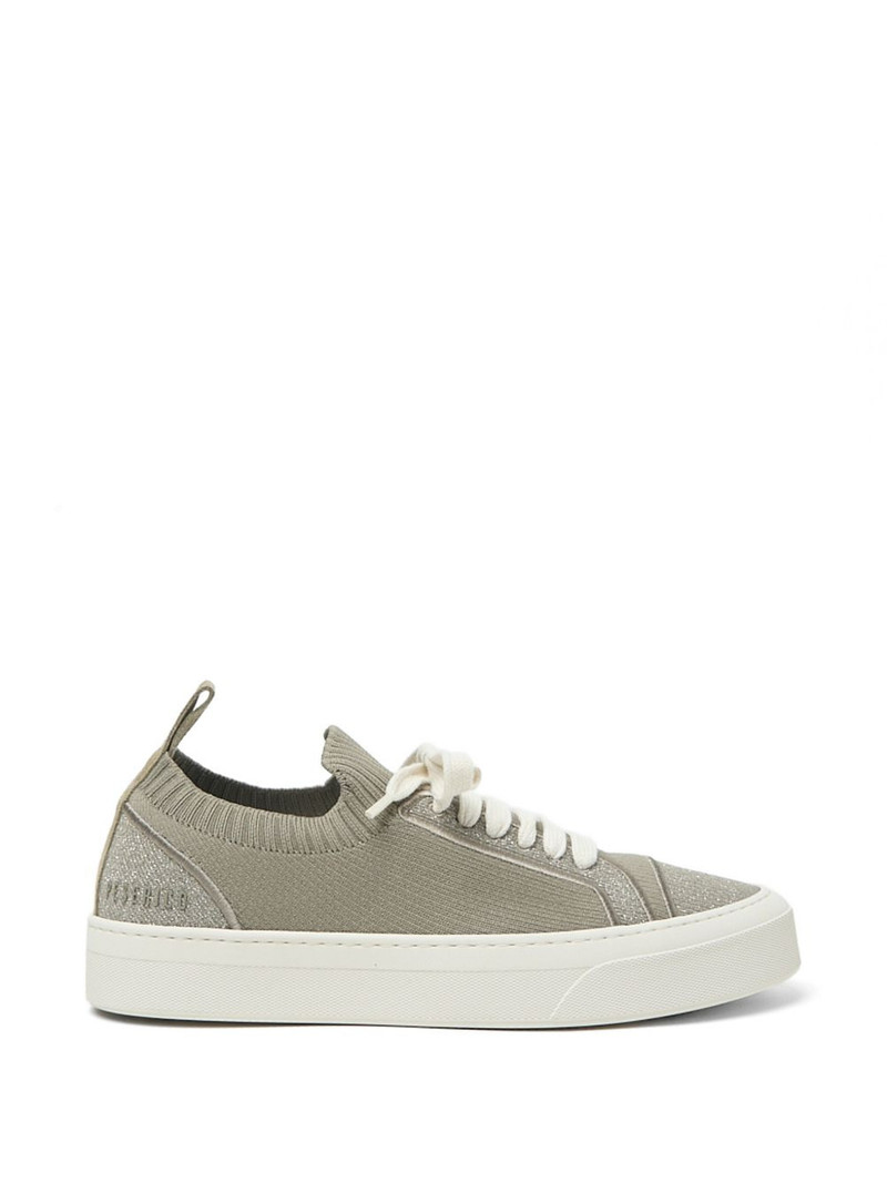 lace-up glitter sneakers 1