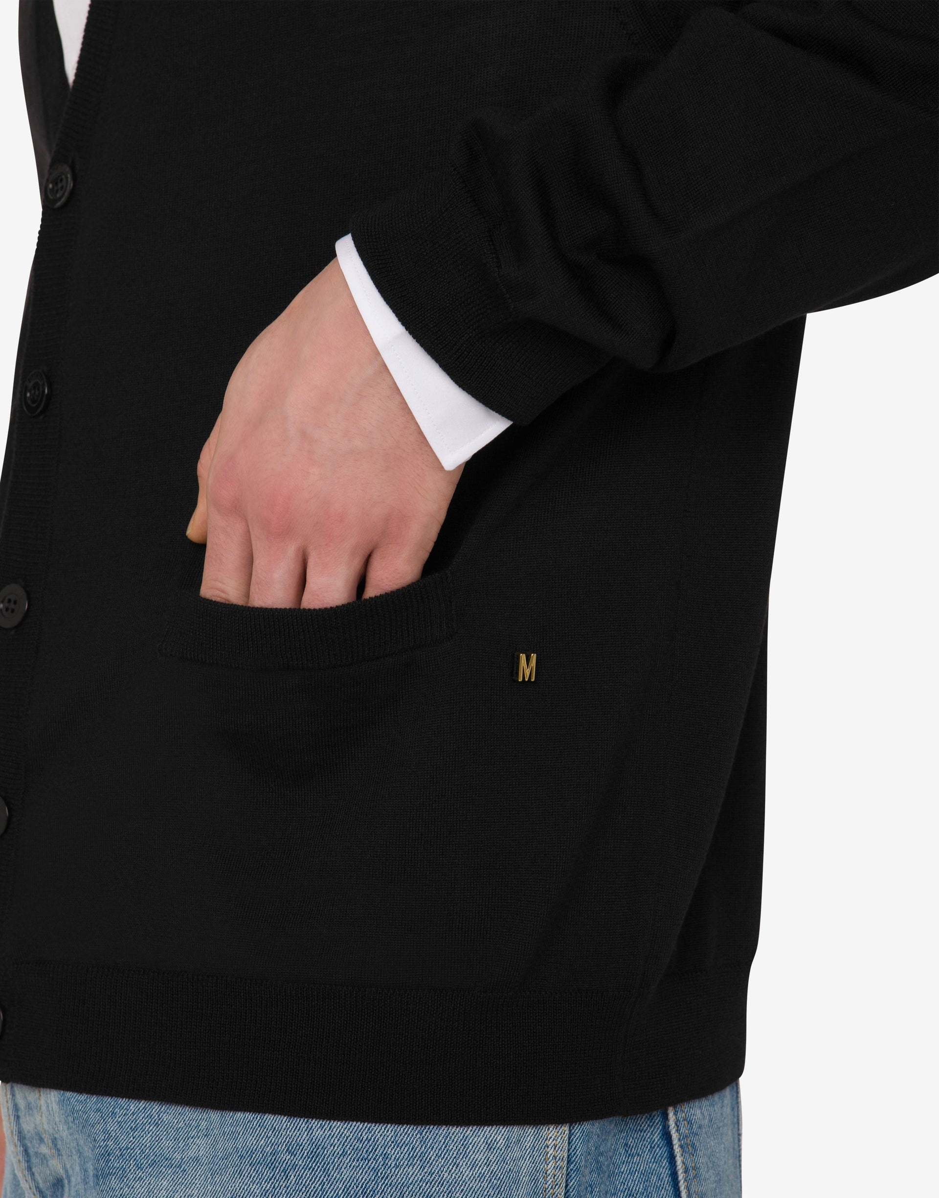 WOOL CARDIGAN GOLDEN M - 3
