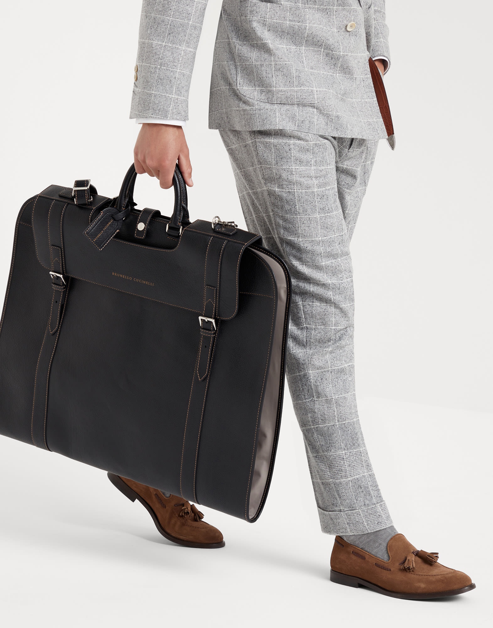 Grained calfskin suit carrier - 4
