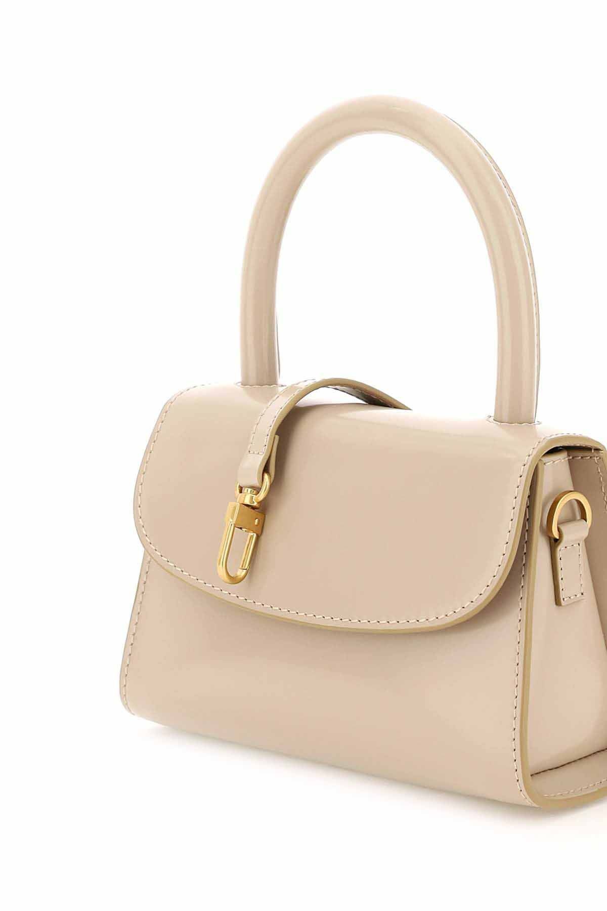 SEMI PATENT LEATHER MINI BAG - 3