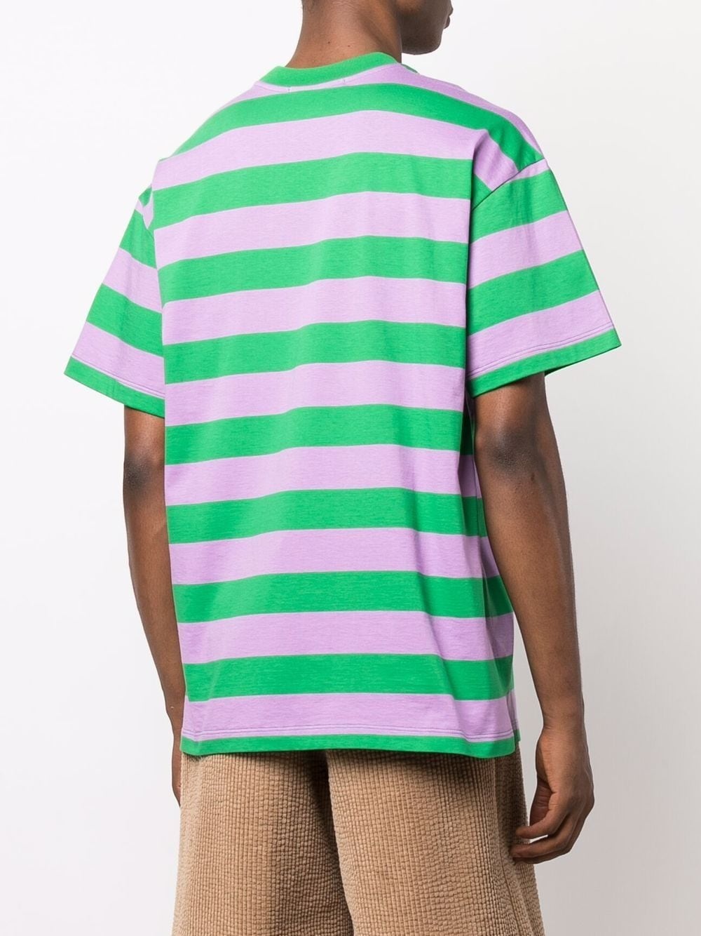 logo striped T-shirt - 4