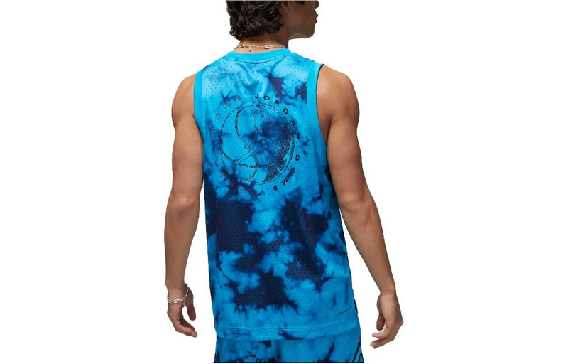 Jordan Air Jordan Dri-FIT Sport Breakfast Club Mesh Jersey ' Laser Blue' DZ0568-446 outlook