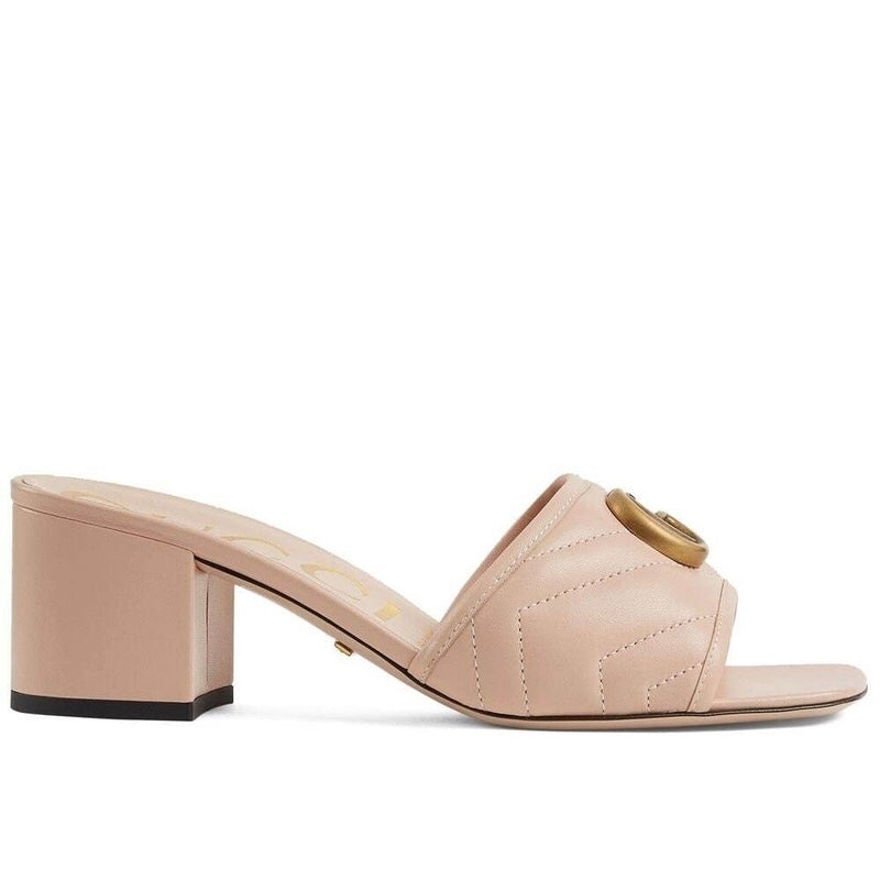 Gucci Double G Marmont Slide Sandals - 1