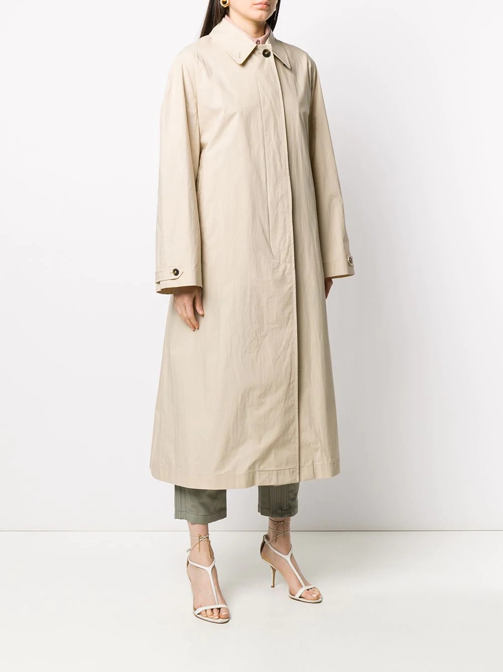 single-breasted trench coat - 3