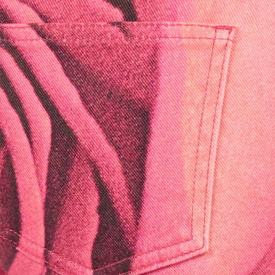 Fit & Flare Jeans With Garden Rose Print - 5