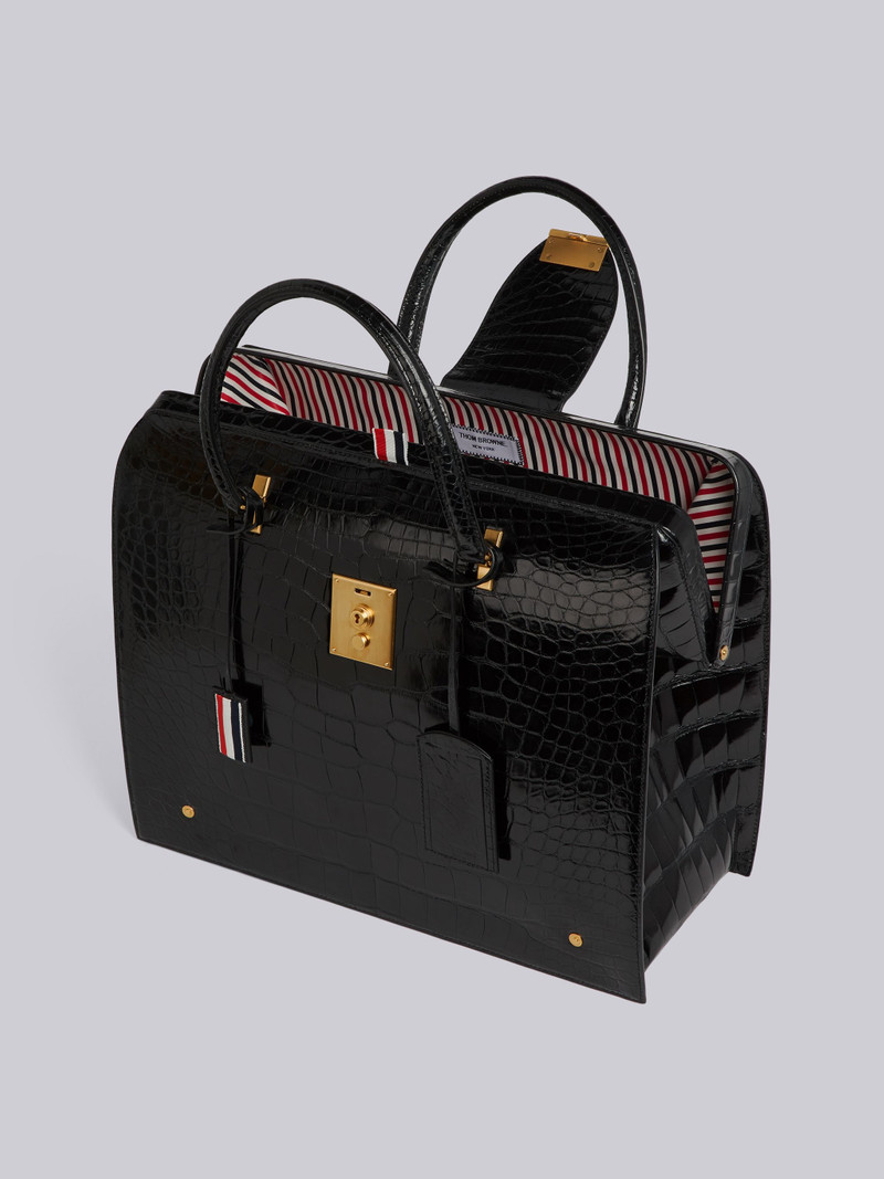 Mr. Thom Bag In Black Alligator 5