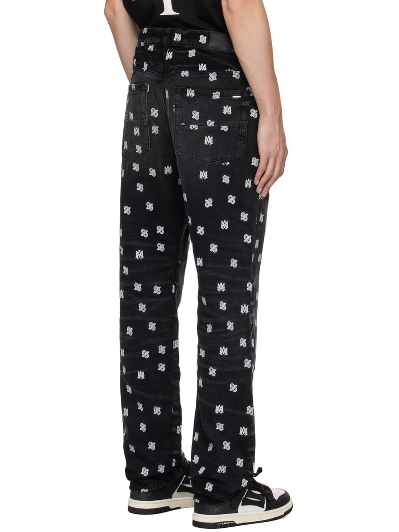 Black Embroidered Jeans 3
