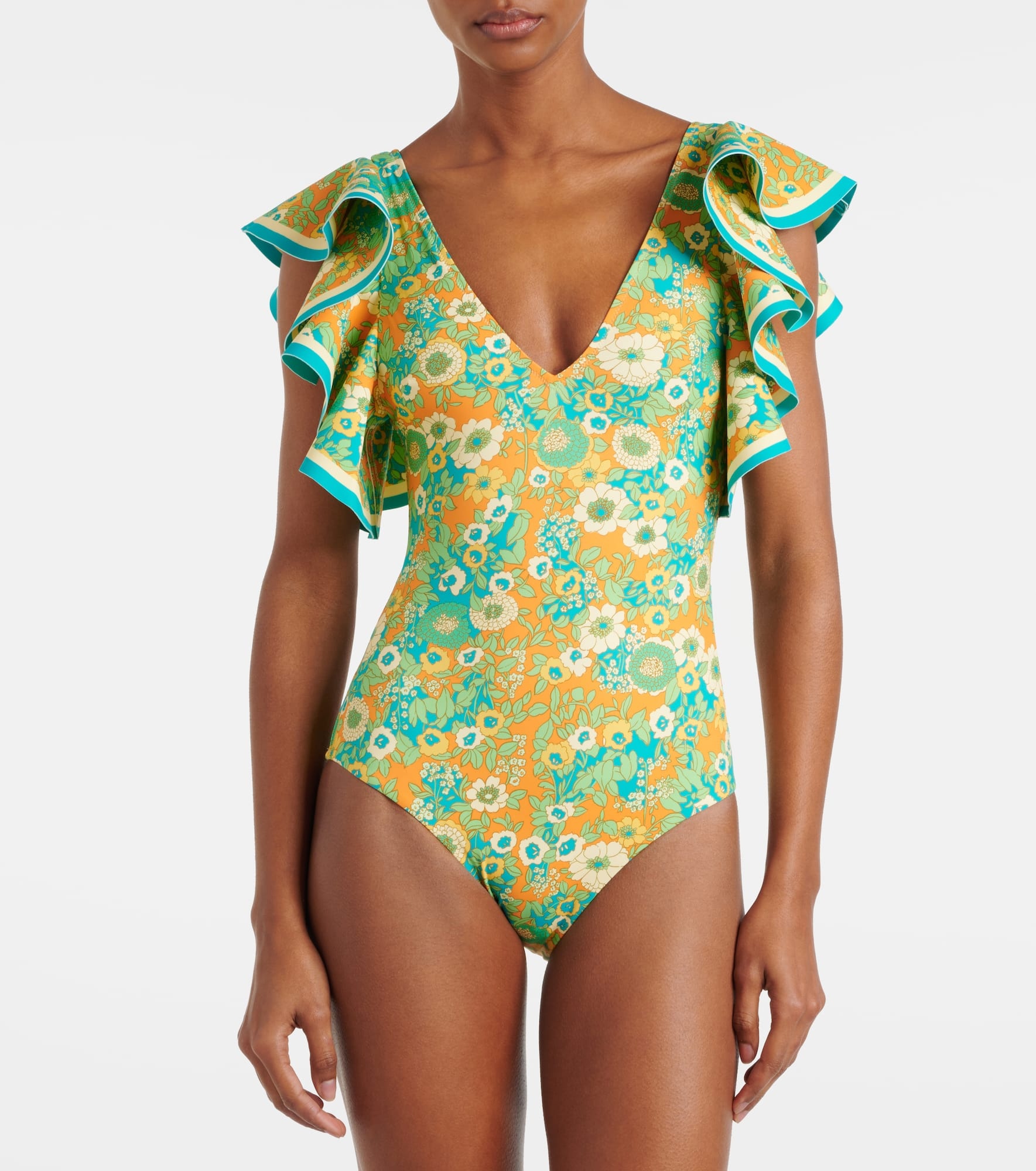 Cristina ruffled printed swimsuit - 2