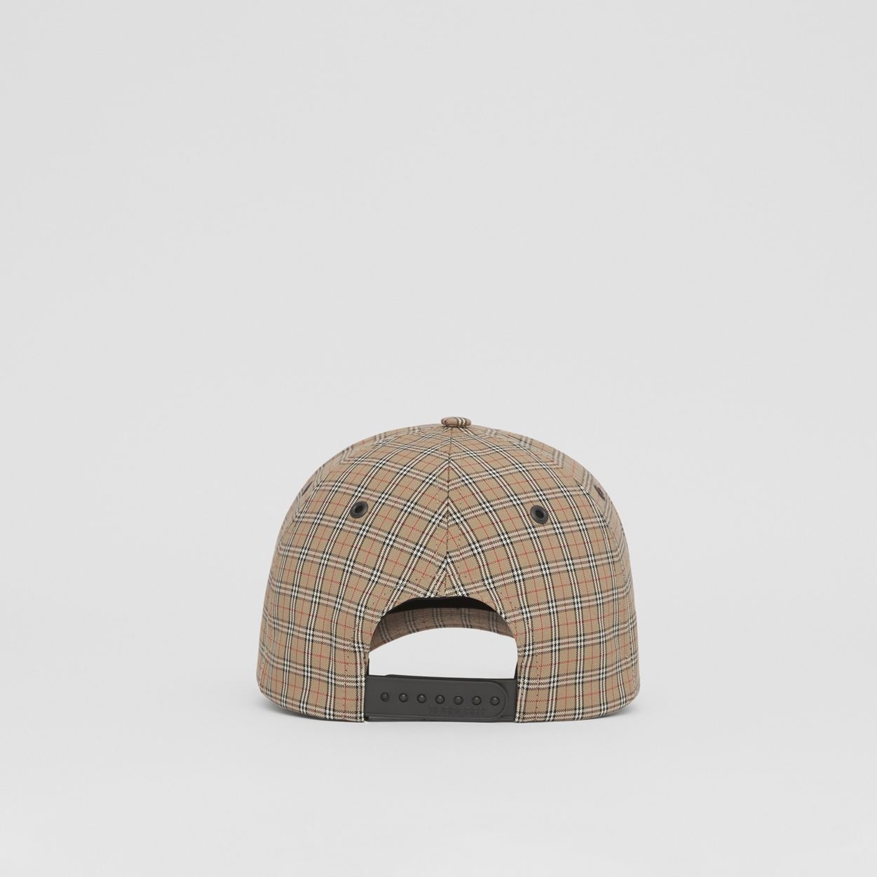 Microcheck Cotton Blend Cap - 7
