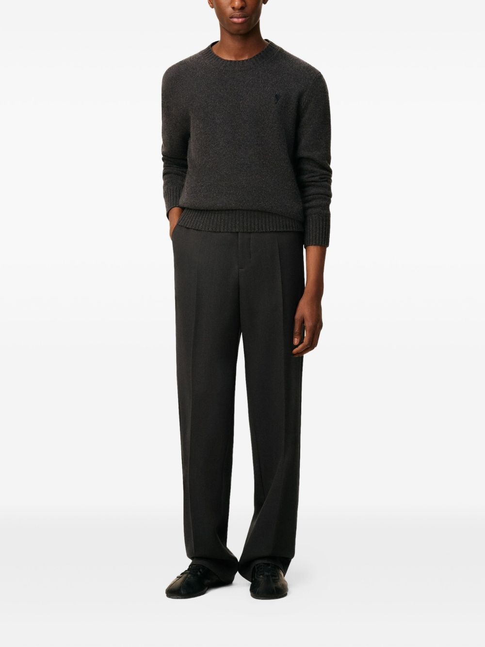 pleated wide-leg trousers - 2