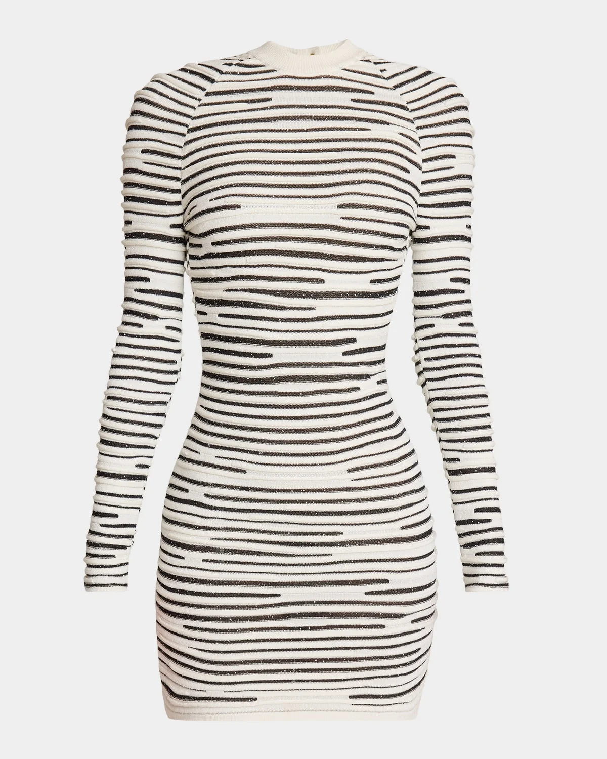 Glitter Knit Mini Bodycon Dress - 1