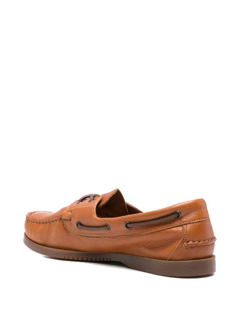 lace-up leather boat shoes 3