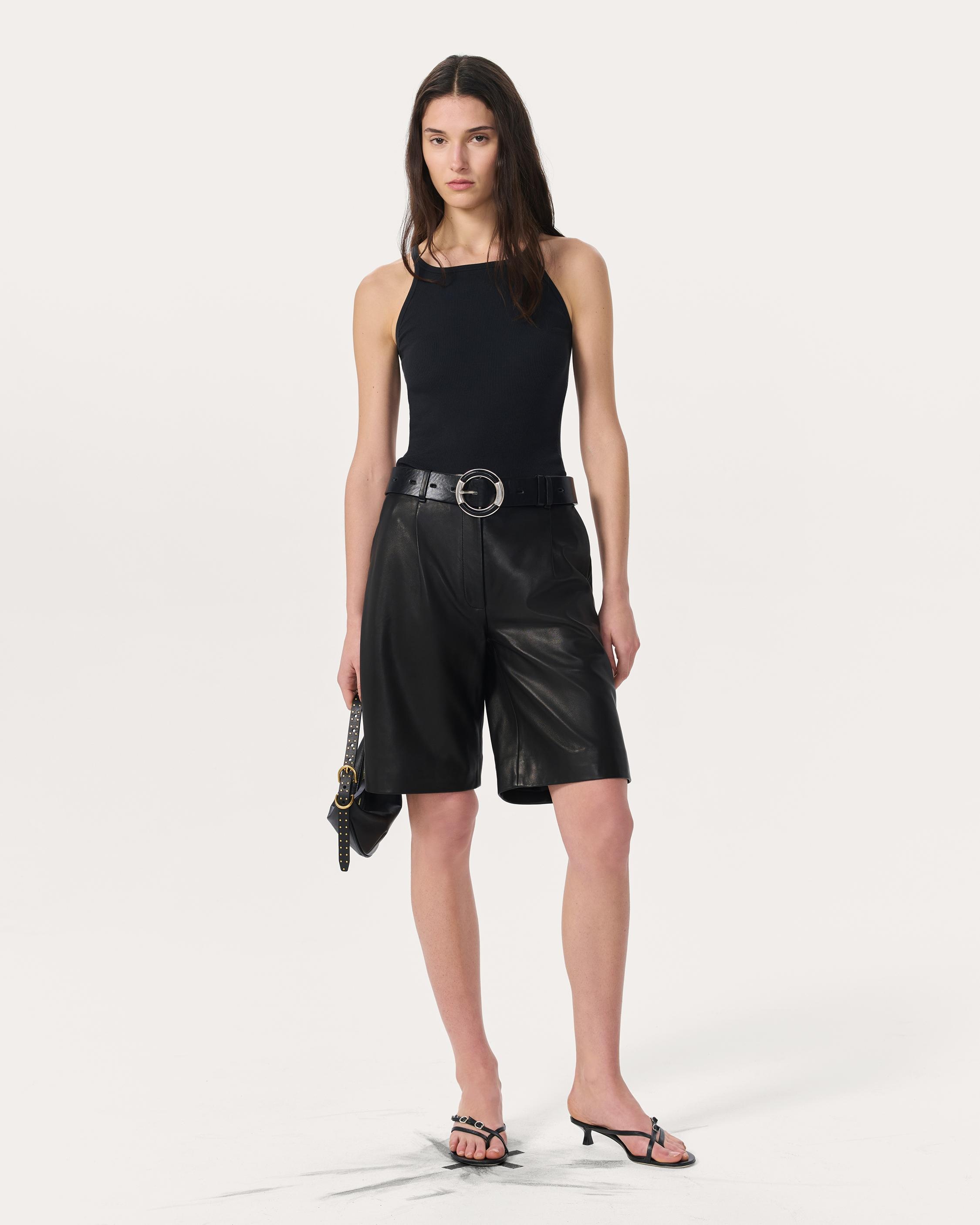 Irina Leather Shorts - 2