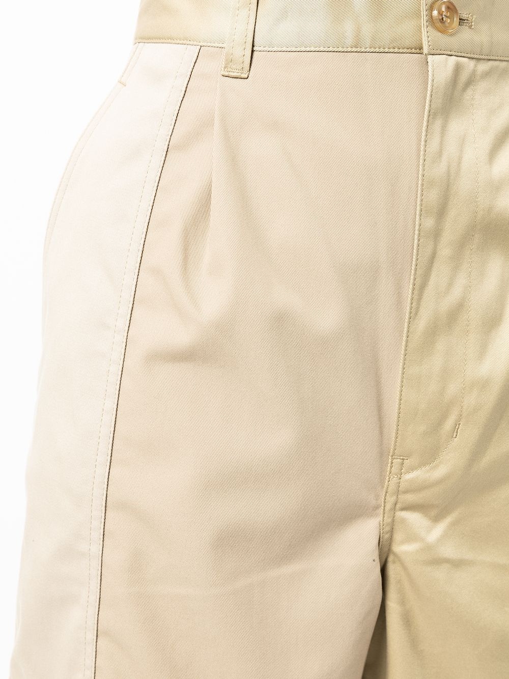 two-tone design trousers - 5